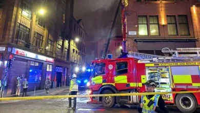 Fire in Glasgow Just Now