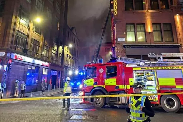 Fire in Glasgow Just Now