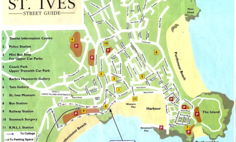 St Ives Map